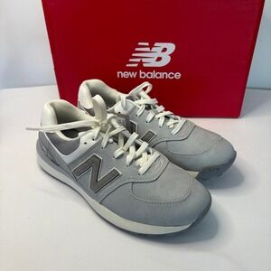 New Balance 574 Greens V2 Light Grey Women Spikeless Golf Shoes Size 10B